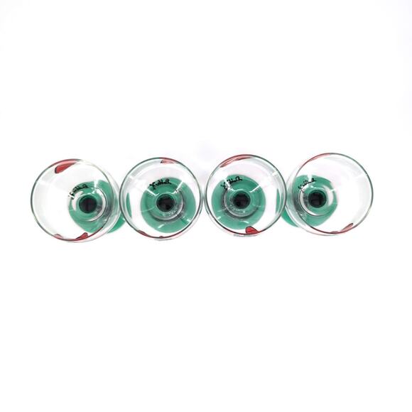 Libbey Cactus Hand Painted Signed 16 oz Margarita Cocktail Glass - Set of 4 -GUC - Picture 9 of 15